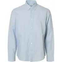 Selected Camicia In Misto Lino Uomini Blu S
