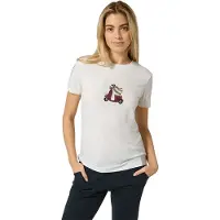 Super.natural Women's Racing Dachshund Bio Jersey Tee Maglia merino Donna (L, bianco/ various)