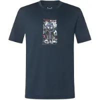 Super.natural Kid's Crazy Mouse Tee Maglia merino Bambini (116, blu/ various)