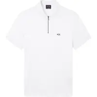 Armani Exchange per uomo. XM002372AF21936U0009 Tessuto Polo bianco (XXL), Casual, Viscosa, Manica corta