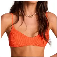 Billabong Women's Summr High V Brlt Parte superiore bikini Donna (XS, arancione)