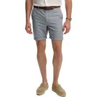 Superdry per uomo. M7110487A Pantaloncini chino blu testurizzati di alta qualità (34), Casual, Cotone