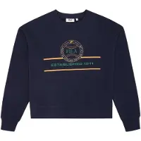 FILA Parella Relaxed Graphic Crewneck Sweatshirt Black Iris Taglia: XS | Maglioni a maglia Outlet | Donna | Nero