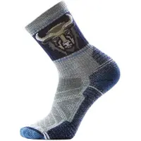 Smartwool Hike Light Cushion Bison Crew Calze da trekking (38-41, grigio/blu)