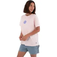 Hurley Women's Tee Island Sea Elements T-shirt Donna (S, fuchsia)