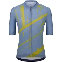 Santini Sketch S/S Jersey Maglietta da ciclismo Uomo (S, blu)