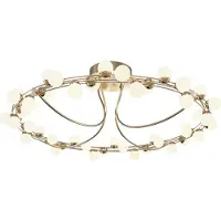 Maytoni plafoniera LED Tessara, Ø 80 cm, oro/bianco
