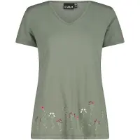 CMP Women's T-Shirt V-Neck Maglia funzionale Donna (50, olivia)