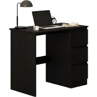 FODYM Scrivania Per Computer Nera Loft Con Cassetti – Moderna Per Giovani