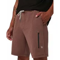 Vuori - Short stretch évacuant l&amp;#x27;humidité - Sunday Performance Short 8" M Sable Heather per Uomo in Poliestere Riciclato - Taglia L - Beige