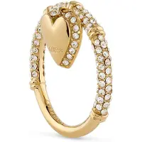 GUESS Romantic gold-plated Anello Heart By Your Side JUBR06077JWYG - Circuit: 58 mm