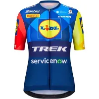Santini Women's Lidl Trek Jersey Maglietta da ciclismo Donna (S, blu)