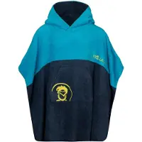 TROLLKIDS Kid's Kvalvika Surf Poncho Poncho da surf Bambini (98, blu)