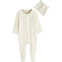 Next Pigiama 'Im New Here' avorio / blu cielo / giallo / grigio