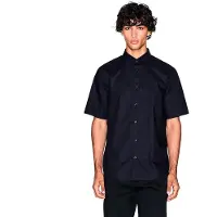 Armani Exchange per uomo. XM001935AF16631UB101 Camicia jacquard (XS), Casual, Cotone, Manica corta, Navy