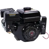 StarTech.com Motore a benzina - 210 cm³ monocilindrico a 4 tempi - Raffreddato ad aria - Avviamento manuale/elettrico - Albero motore 20 mm - Alesaggio×corsa 70×45 mm - Per go-kart - Nero