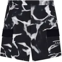 Emporio Armani per ragazzo. 7B000285_AF12660 Bermuda Grafiche nero (10Años= 142cm), Casual, Cotone, moda per bambini