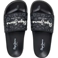 Pepe Jeans per donna. PLS700004 Infradito Leo nere con lacci (37), Nero, Basso, Nessuno, Casual