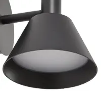 LUCANDE Applique da esterni LED Tabena, nero opaco, IP44, CCT