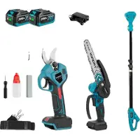 OEM Motosega, motore brushless, lunghezza telescopica regolabile, 2 batterie