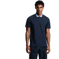 Emporio Armani per uomo. EM000571_AF20432 Polo con logo blu navy (L), Casual, Cotone, Manica corta