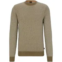 BOSS per uomo. 50494404 Maglia verde classica (XXL), Casual, Sintetico, Manica lunga