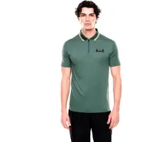 Emporio Armani per uomo. 7M001333_AF13739 Coriandolo Polo Premium Label (S), Blu, Casual, Viscosa, Manica corta