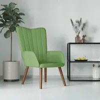 Prolenta Maison Exclusive - Poltrona relax in velluto verde chiaro