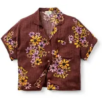 Passenger Women's Arden S/S Shirt Eco Vero Camicetta Donna (L, rosso)