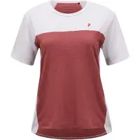 Peak Performance Women's Trail Wool Blend S/S Maglia merino Donna (L, rosso)
