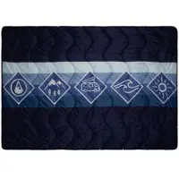 Wave Hawaii Multifunc Outdoor Blanket D2 Coperta (200 x 140 cm, blu)