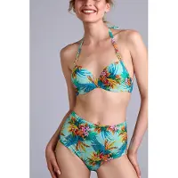 Marlies Dekkers Hula Haka Aqua Sky Briefs Taglia: M | Bikini Outlet | Donna | Ciano