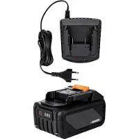 StarTech.com batteria e caricabatteria 20V combi 4,0 Ah agli ioni di litio a carica rapida - Set di batterie con caricabatterie a carica rapida