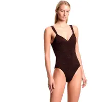 Emporio Armani per donna. EW003279_AF20241 Costume da bagno marrone Monstera (M), Beachwear, Poliestere
