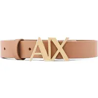 Armani Exchange per donna. 941125CC719U6299 Cintura marrone con logo (75cm), Casual, Pelle