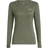 Salewa Women's Puez Melange Dry L/S Tee Maglia funzionale Donna (34, olivia)