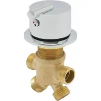 StarTech.com Rubinetteria per vasca da bagno e doccia - Miscelatore - Attacco G1/2 - Lega di zinco - Temperatura 0–100 °C - Grigio chiaro