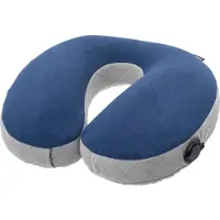 Cocoon U-Shaped Neck Pillow Cuscini (33 x 27 x 12 cm, blu/grigio)