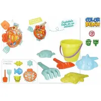 Colorbaby Diametro Granchio Con Pala Rastrello E 3 Stampi Secchiello Da Spiaggia 14 Cm