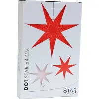 Star Micronics Stella in carta Dot con motivo a fori, bianca Ø 54 cm