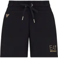 Emporio Armani per donna. 7W000269_AF12482 Eleganti pantaloncini neri (XS), Nero, Casual, Sportivo, Multisport, Poliestere
