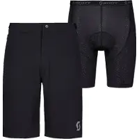 SCOTT Shorts Vertic Lt with Pad Pantaloni da ciclismo Uomo (XXL, nero)