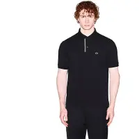 Armani Exchange per uomo. XM002067AF10366UC001 Inserto Polo Nero (S), Casual, Cotone, Manica corta