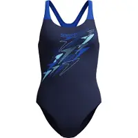 Speedo Women's Medley Logo Medalist One Piece Costume intero Donna (38, blu)