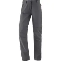 Schöffel Women's Pants Ascona Zip Off Pantaloni da trekking Donna (46 - Regular, grigio/nero)