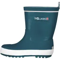 TROLLKIDS Kid's Lysefjord Rubber Boots Stivali di gomma Bambini (26, blu)