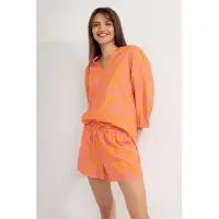 Josephine & Co Djess Shorts Light Orange Print Taglia: 42 | Pantaloncini Outlet | Donna | Arancione