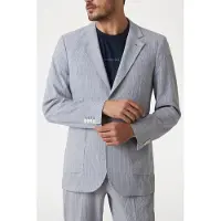 Guess Marciano By Grant 2b Patch Pkts White/blue Stripes Taglia: 46 | Blazers Outlet | Uomo | Bianco