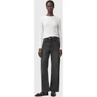 AllSaints West Ls Top White Taglia: L | Maglie a manica lunga Outlet | Donna | Bianco