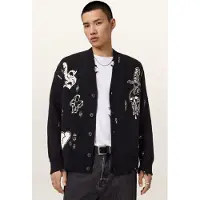 AllSaints Caledon Cardigan Black/chalk White Taglia: M | Cardigan Outlet | Uomo | Bianco